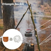 Washranp Camping Gear Equipment Campfire Cooking Set,Outdoor Stainless Steel Tripod Board Cooking Accessories Portable Cookware