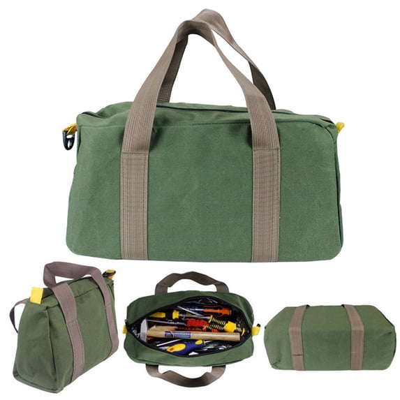 Washranp Canvas Storage Bag,Portable Multifunctional Wrench Screwdriver Electrician Repair Kit Organizer Pouch