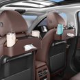 thumbnail image 1 of Washranp Car Seat Back Organizer with Cup Holder and 4 Hooks Phone Stand,Multifunction Faux Leather Storage Box Tissue Container Car Interior Accessories, 1 of 5