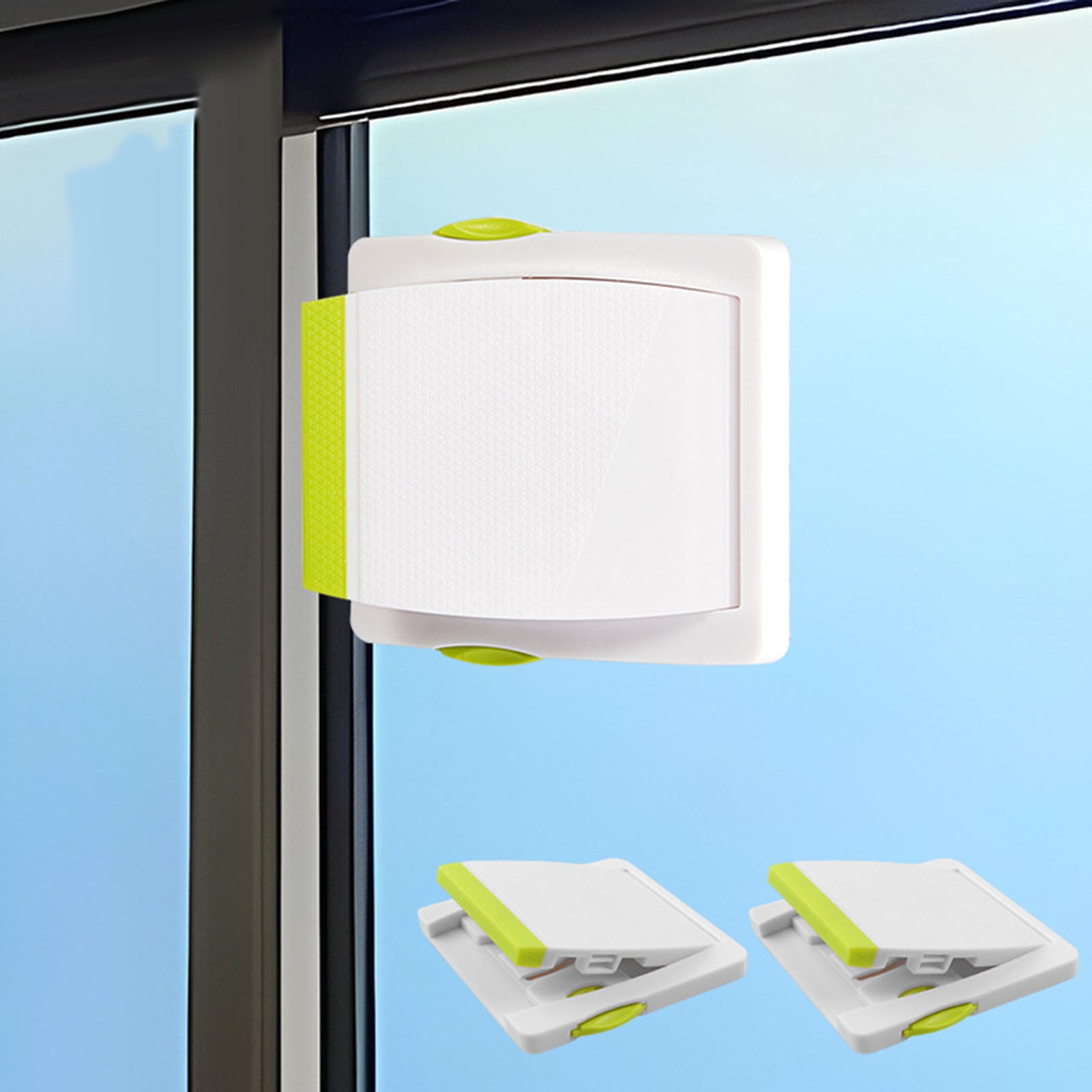 Washranp Child Safety Sliding Door Lock,Sliding Closet Door Lock No Drill Tools Needed for