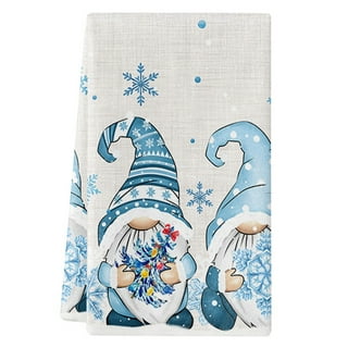 Sratte 6 Pcs Winter Kitchen Towels Snowmen Deer Hand Towels 23.62 x 15.75  Inch Absorbent Christmas Dish Towels Snowflake Decorative Tea Towel Kitchen