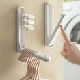thumbnail image 1 of Washranp Clothes Hanger,Wall Mount Adhesive Folding Storage Rack Organizer Space Saving Balcony Hanger, 1 of 8