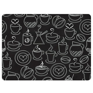 Coffee Maker Mat for Countertops, Coffee Bar Accessories Fit Under Coffee  Machine Mat 19x12Rubber Backed Coffee Pots - Table Mat Under Appliance