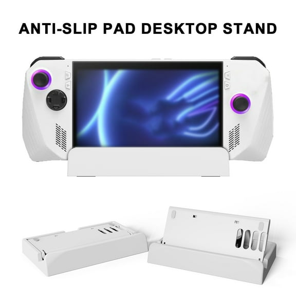 Washranp Deck Stand for ROG Ally Steam Deck,Adjustable Stable Base Stand Heat Dissipation 3-Speed Angle Cooling Holes Non-Slip Bottom Bracket Stand