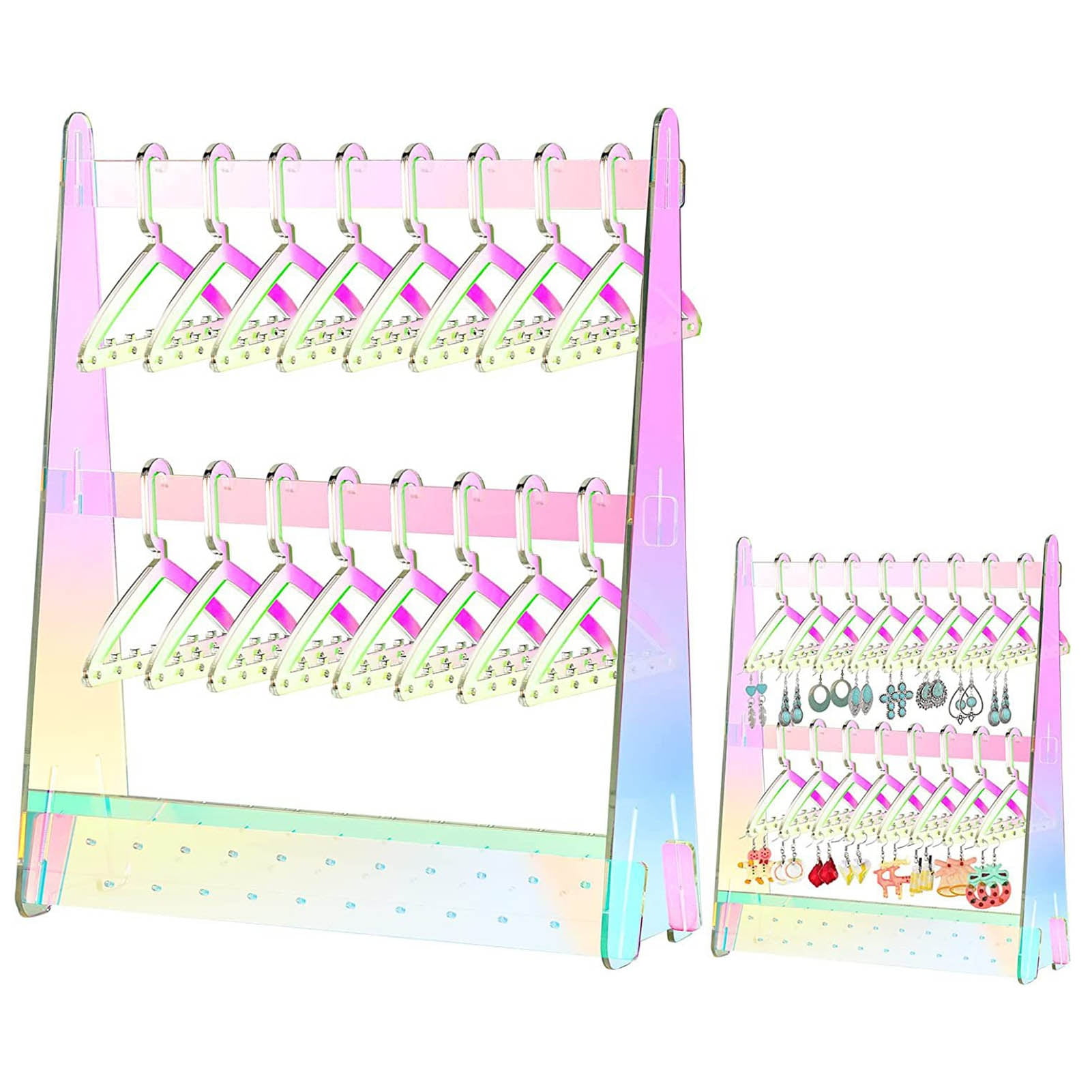 Washranp Earring Organizer Stand,Durable Acrylic Jewelry Holder with 16