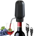 thumbnail image 1 of Washranp Electric Wine Pourer,USB Rechargeable Wine Aerator with Water Pipe Portable One-Button Automatic Pourer Wine Decanter, 1 of 8