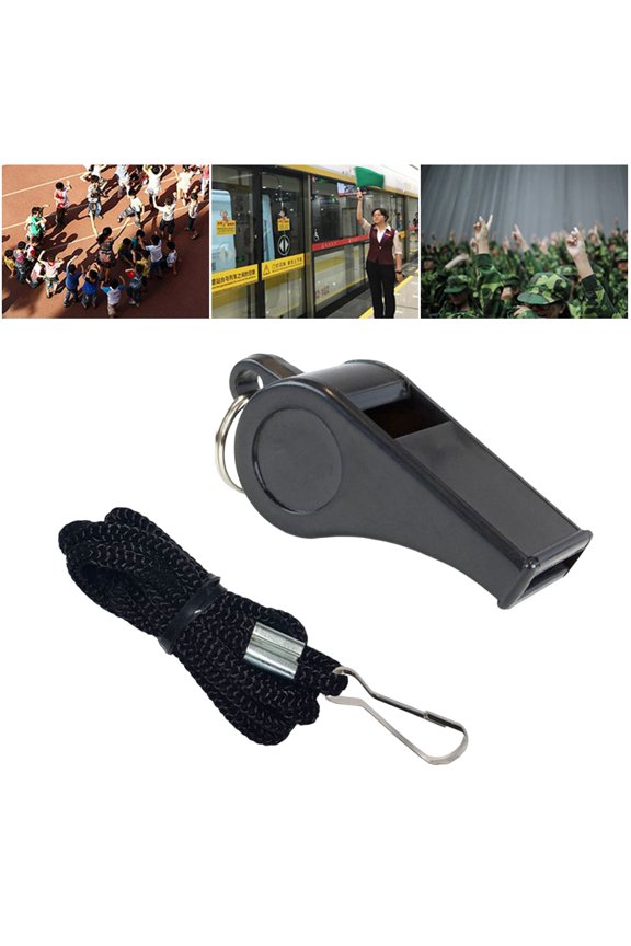 Emergency Whistle with Lanyard Keychain,Crisp Sound Buckle Whistle Portable Warning Accessory