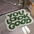 thumbnail image 1 of Washranp Floor Carpet,Super Absorbent Non-Slip 3D Stereo Flocked Letter Pattern Door Rug Quick-drying Cushions for Home Decor, 1 of 6