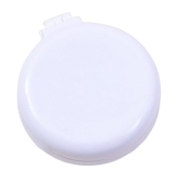 Washranp Folding Hair Brush with Mirror,Round Mini Compact Massage Hair Comb for Travel Size Pocket All Hair Types