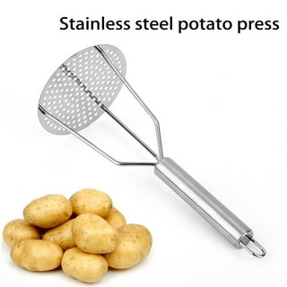 Twowood Potato Masher Anti-rust Lightweight Stainless Steel Potato Smasher  Round Holes Food Masher for Kitchen