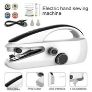 Washranp Handheld Mini Sewing Machine,Quick Stitching Portable Sewing Machine for Home Travel Beginners Simple Operation