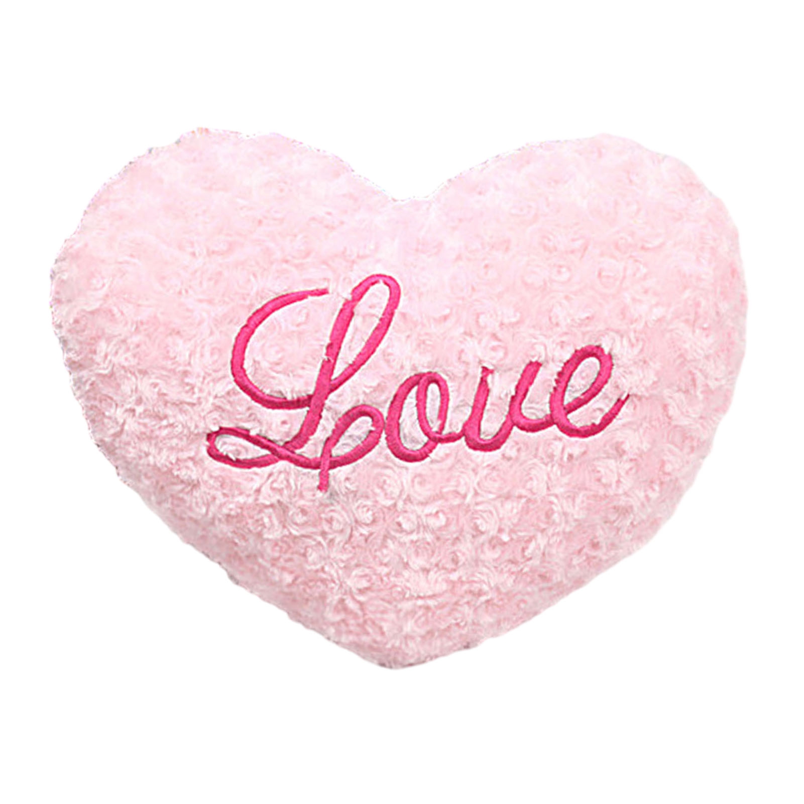 Washranp Heart Shaped Throw Pillows,Solid Color Soft Stuffed Plush Love