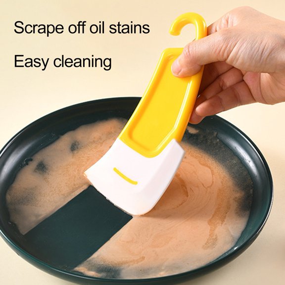 Washranp Kitchen Pan Scraper,High-Temperature Non-stick Cleaning Spatula Bowl Spatula Pot Cleaning Tool