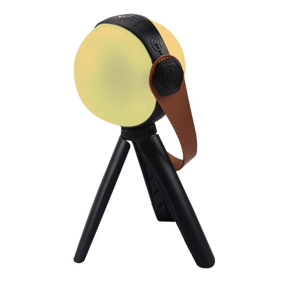 Washranp LED Camping Lantern Type-C Rechargeable,2400mAh Portable Faux Leather Handle Camping Tent Lights Lantern Flashlight with Storage Holder for Emergency Fishing Hiking