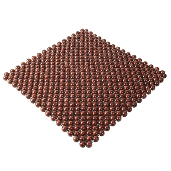 Washranp Large Wood Beaded Car Seat Cushion Cooling Car Office Chair Beaded Seat Covers Auto Accessories