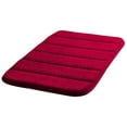 thumbnail image 1 of Washranp Memory Foam Bath Mat,Solid Color Coral Velvet Non-Slip Rapid Water Absorption Shower Mat Machine Wash, 1 of 4
