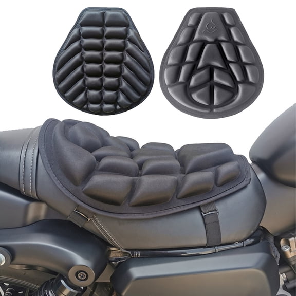 Washranp Motorcycle Air Cushion Seat Pad,High Elastic TPE Material Shock Absorption Pressure Relief Ride Motorcycle Seat Cushion