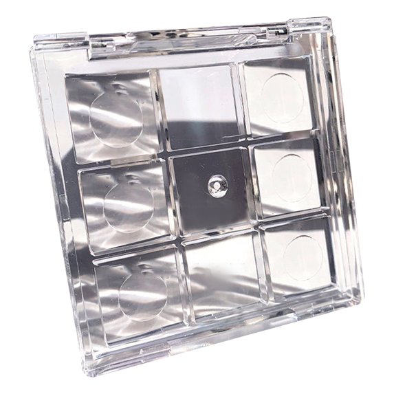 Washranp Nail Glitter Rhinestone Organizer Box,Clear Acrylic Nail Art Decoration Storage Container Tool for Earrings Jewelry Beads