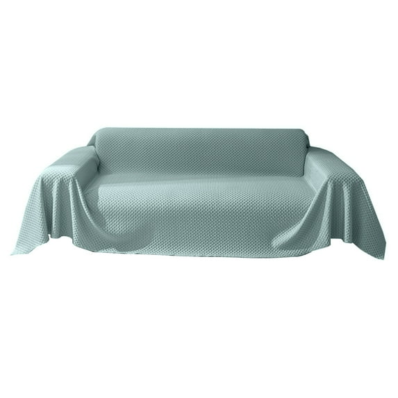 Washranp Non-slip Stretchy Sofa Cover,Solid Color Washable Polyester Thick Fabric L-Shaped Sectional Slipcover Furniture Protector Cover