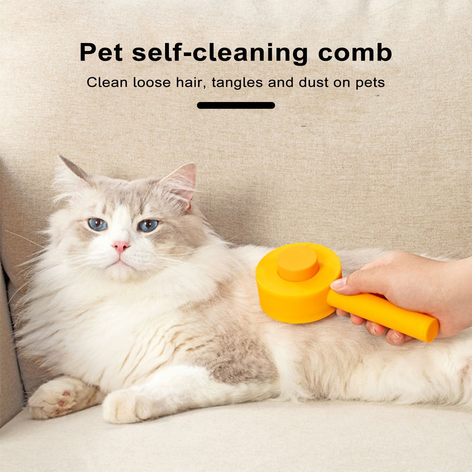 Washranp Pet Cleaning Hair Removal Comb,Universal Multifunctional Portable Pet Comb Brush