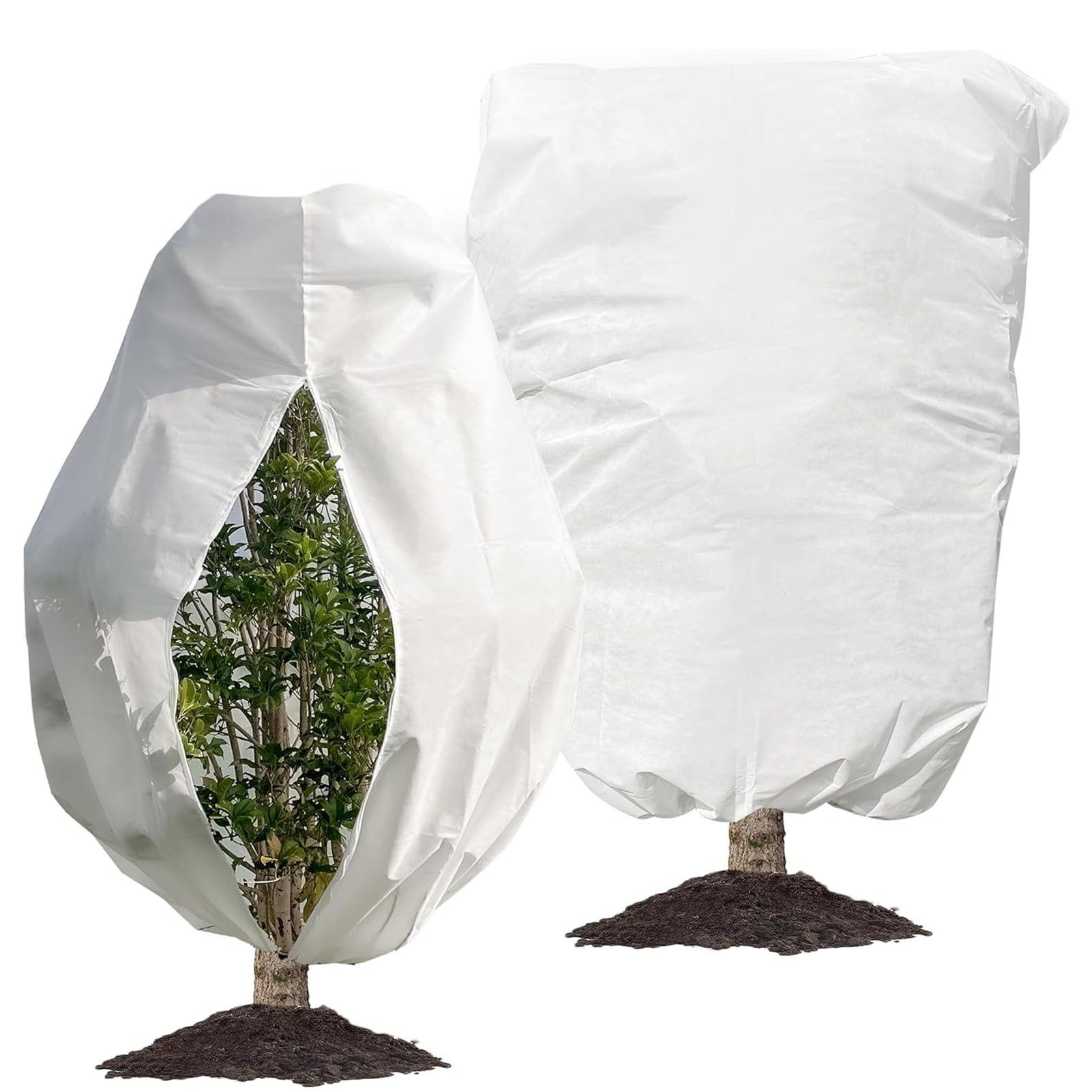 Washranp Plant Covers Freeze Protection with Drawstring Zipper,Reusable