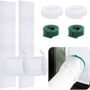 Washranp Portable AC Window Seal Kit,Waterproof Easy to Install Adjustable Full Sealing Hose Window Vent Kit