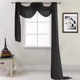 thumbnail image 1 of Washranp Sheer Window Scarf,Solid Color Ultra-thin Soft Voile Textured Bed Canopy Scarf Curtains for Home Decor 196.85*53.15inch, 1 of 5