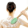 thumbnail image 1 of Washranp Silicone Back Scrubber,Long Handle Dual-Sided Shower Brush Wet or Dry Exfoliating Skin and Soft Bristles, 1 of 7