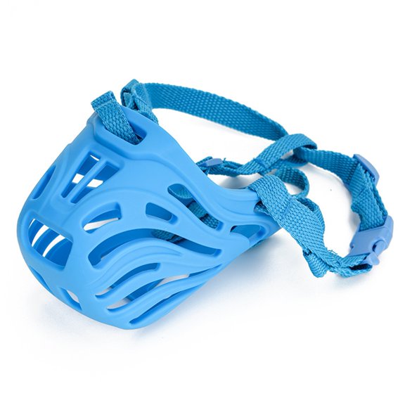 Washranp Silicone Dog Muzzle,Soft Breathable Wear-resistant Dog Basket Muzzles with Adjustable Strap Prevent Biting Chewing Licking for Small Medium Large Dogs