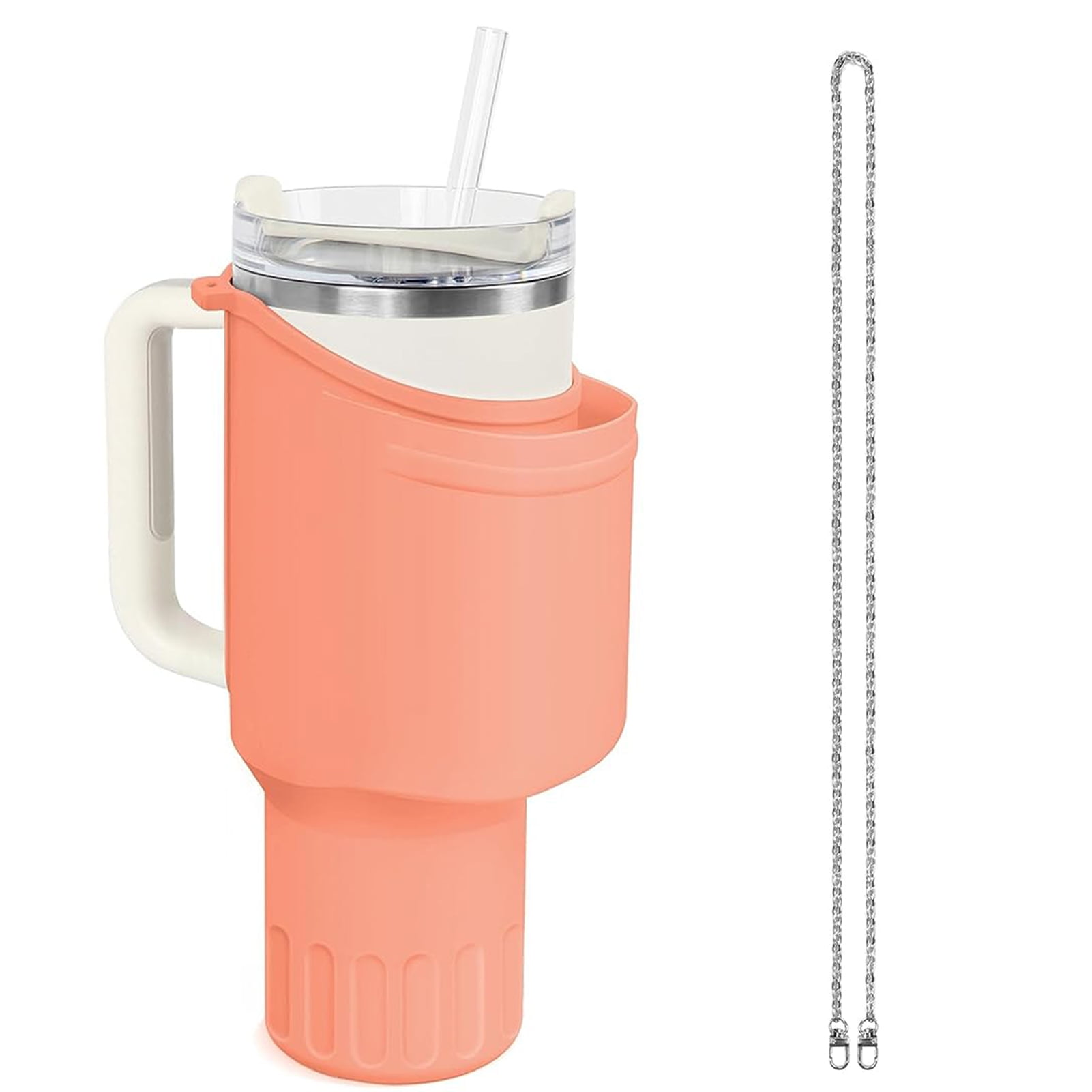 Washranp Silicone Water Bottle Boot Sleeve,Pocket Design Tumbler Cup