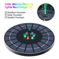 thumbnail image 1 of Washranp Solar Fountain,Powered Rotatable Nozzle Floating Solar Bird Bath Fountains with Colorful Lights for Garden Pond Pool Patio, 1 of 5