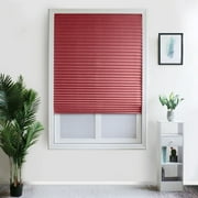 Washranp Solid Color Pleated Window Paper Shades Room Darkening Blinds 35.4" x 59.1"