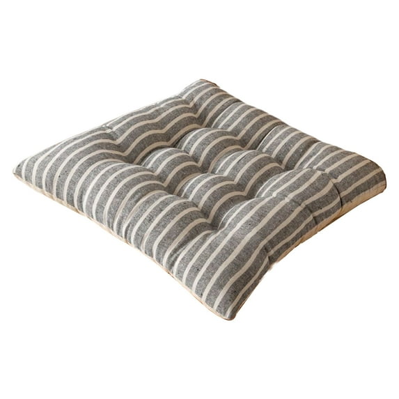 Washranp Square Chair Cushions,Stripe Print PP Cotton Filling Pillows Pads for Outdoor Kitchen Dining