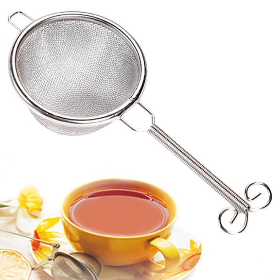 Washranp Stainless Steel Tea Strainer,Heat-resistant Non-stick Tea Leaf Filter Kitchen Supplies