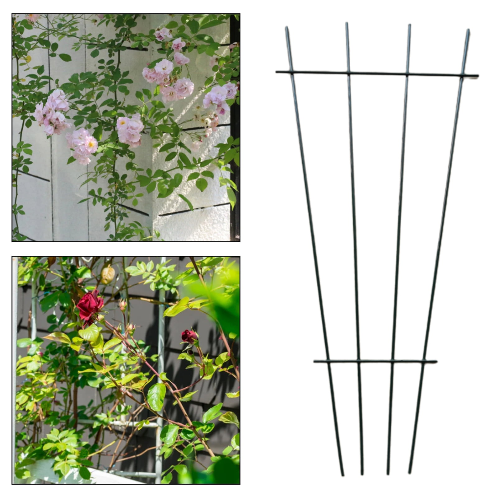 Washranp Sturdy Plant Support Plant Stakes,Metal Anticracking Outdoor