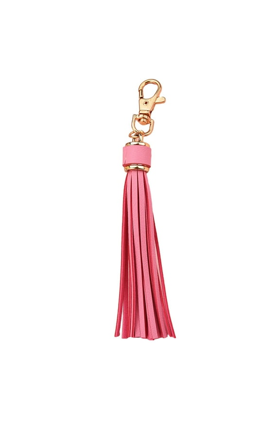 Tassels Keychain Pendant,Lightweight Portable Faux Leather Tassel Keychain Tassels Lanyard Key Chain Holder with Lobster Clip