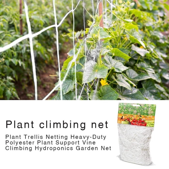 Washranp Trellis Netting,Heavy Duty Space-saving Anti-deformed Foldable Plant Climbing Grow Supports Netting for Vegetables Grape Hydroponic Gardening