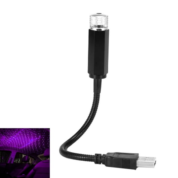 Washranp USB Star Night Lights,Metal 360-Degree Rotatable Interior Star Night Lamp Starry Projector for All Cars Ceiling Roof Decorations