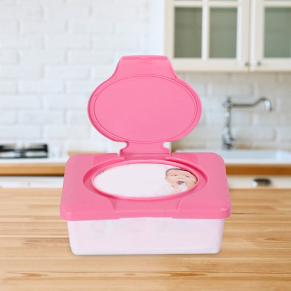 Washranp Wet Tissue Holder,80 Wipes Large Capacity Dustproof Durable Wipes Box for Home