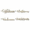 thumbnail image 1 of Washroom Sign Unfinished Wood Cutout Home Decor DIY Option 3- 18" Wide / 1/4", 1 of 3