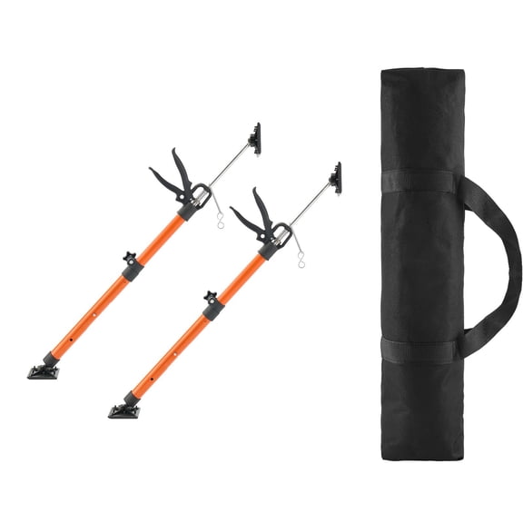 Washure 2 Pack Long Adjustable Support Pole, 21.3-60 Inch Telescopic Jack, 154 LBS Capacity for Construction Installation