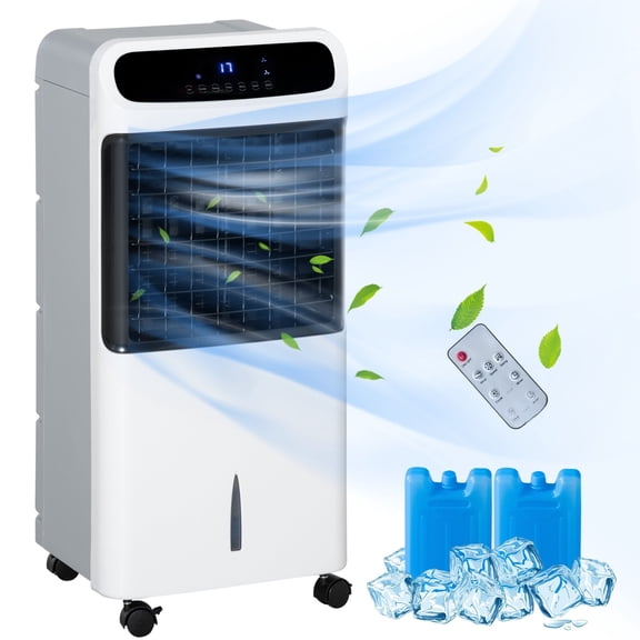 Washure 32 Inch Large Size Evaporative Air Cooler Remote LED Display Ice Water Humidification Cooling Fan