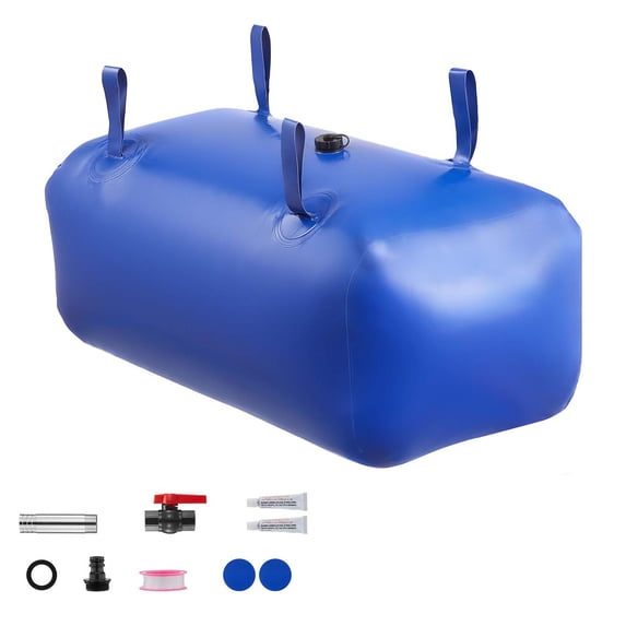 Washure Large Capacity 30 Gallon Portable Collapsible Soft Water Storage Tank for Outdoor