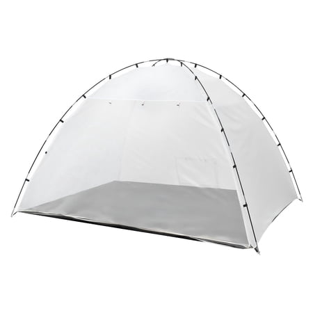 Washure Portable Oxford Spray Paint Booth Tent 115.35 x 90.55 x 74 inch,Built-in Floor & Mesh Screen,Large Space for Cupboard Chair Table Painting Work