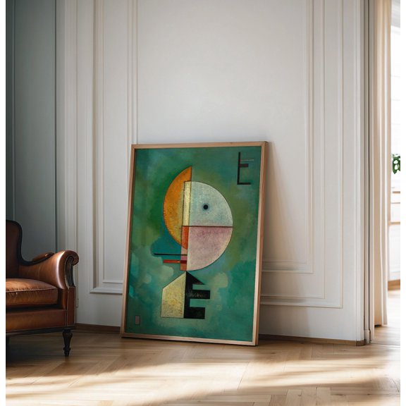 Wasilly Kandinsky Up (1929) Print, Wasilly Kandinsky Poster, Wasilly Kandinsky Art, Bauhaus Print, Bauhaus Exhibition Poster
