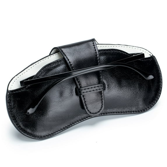 Wason Vintage Simple Leather Eyeglasses Case, Portable Sunglasses Storage Bag for Men and Women