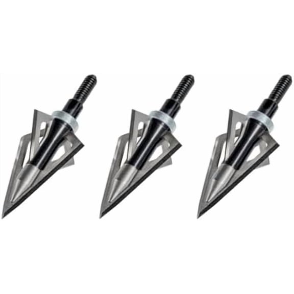 Wasp SharpShooter Traditional 150-Grain Broadhead Arrow with Cut-On-Contact Blade-Locking System and 1-Inch Cutting Diameter (3-Pack)$$Other