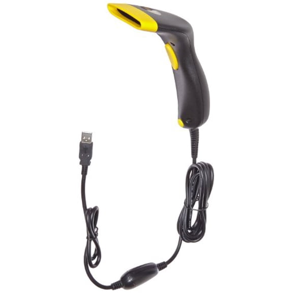 Wasp WCS3905 Waspnest ABS CCD Handheld Laser Barcode Scanner with 6' USB Cable, 45 scan/s Scan Rate, 5V DC