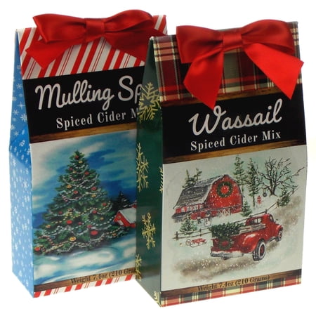 Hickoryville Mulling Spice Gift Set - Spiced Cider Mix with Winter Holiday Scenes