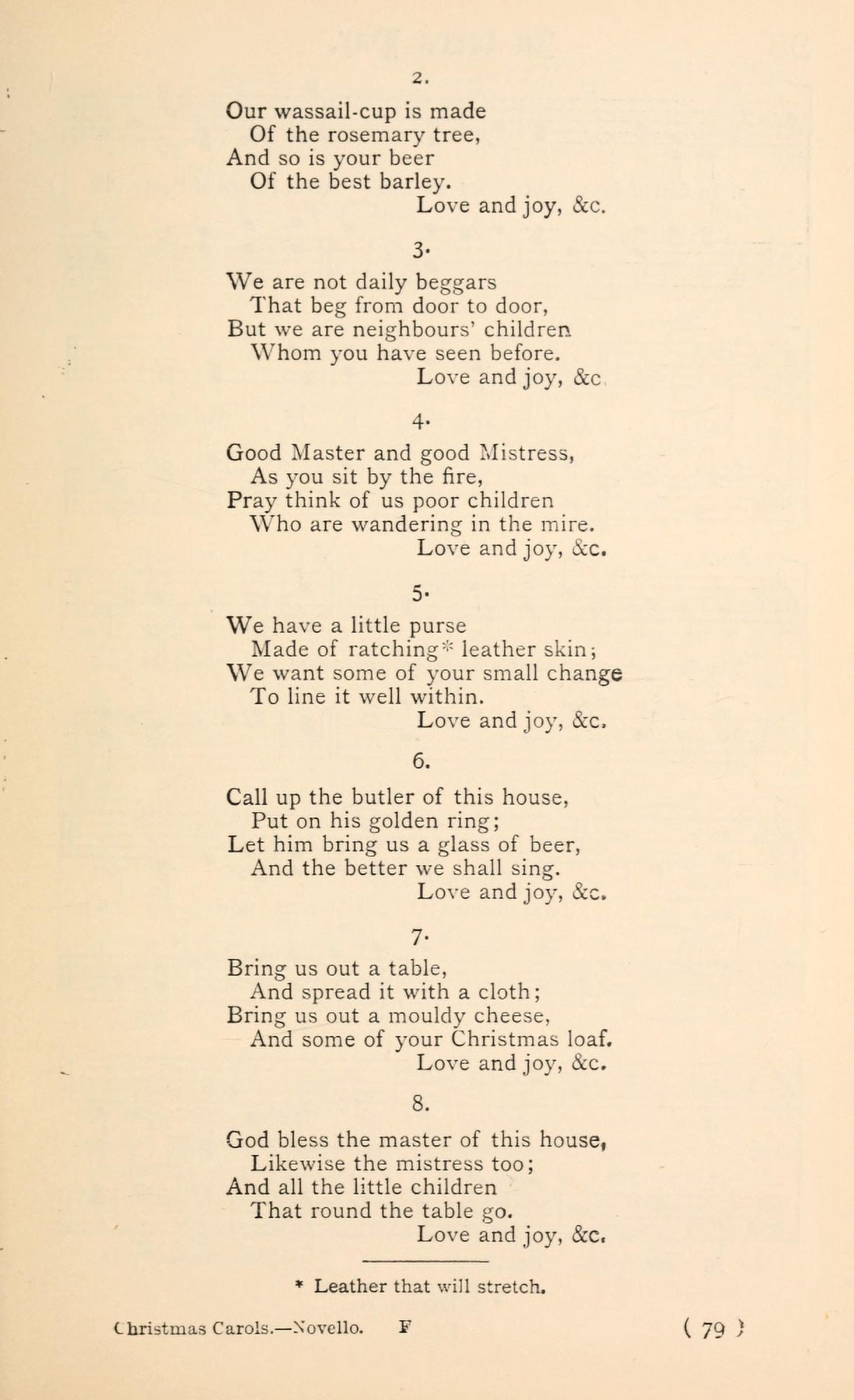 Wassail Song 2 Christmas Carols New & Old 1850 Canvas Art - (18 x 24)